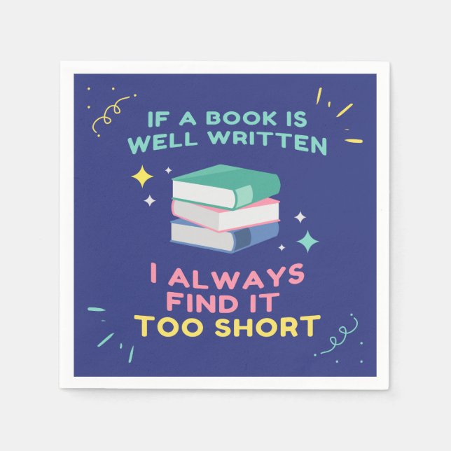 Servilleta De Papel Avid Reader I - Cita de Jane Austen (Anverso)