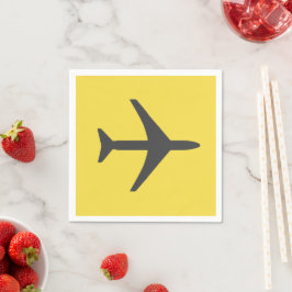 Servilleta De Papel Avión de avión minimalista