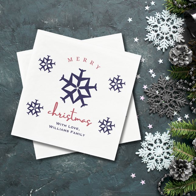 Servilleta De Papel Avión navidad Aviación Minimalista Snowflake (Subido por el creador)