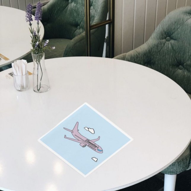 Servilleta De Papel Avión personalizable  (Subido por el creador)