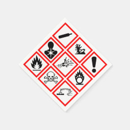 Servilleta De Papel Avisos de peligro de Osha