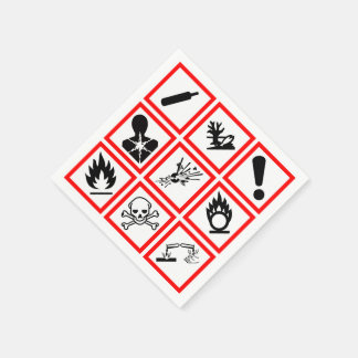 Servilleta De Papel Avisos de peligro de Osha
