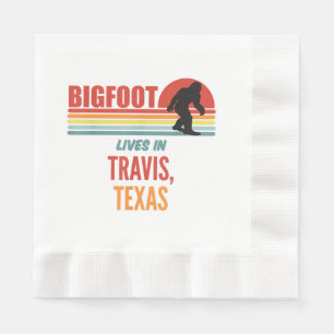 Servilleta De Papel Avistamiento de Bigfoot en Travis Texas 