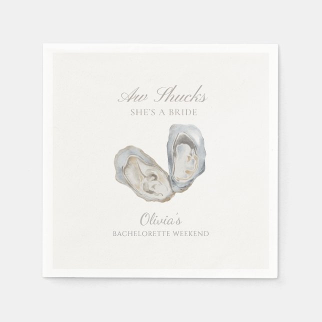 Servilleta De Papel Aw shucks es una soltera de novia (Anverso)