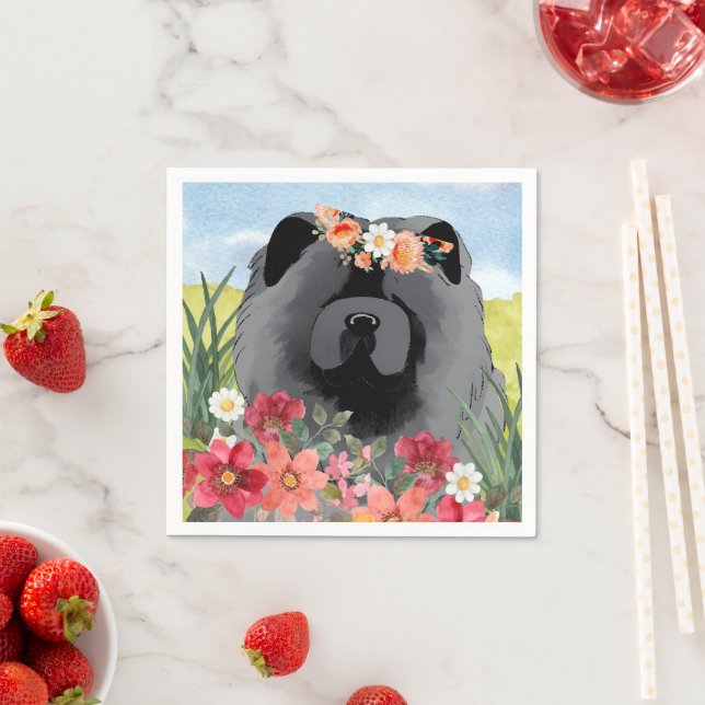 Servilleta De Papel AWASH IN LIGHT Black - Camisas de perro de vaca az (In situ)