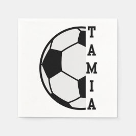 Servilleta De Papel Awesome Nombre Personalizado Soccer Ball Sports