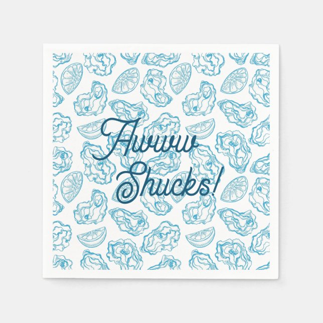 Servilleta De Papel Aww Shucks Cocktail Napkin (Anverso)