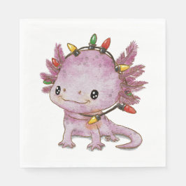 Servilleta De Papel Axolotl festivo
