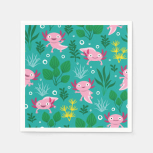 Servilleta De Papel Axolotl Napkins