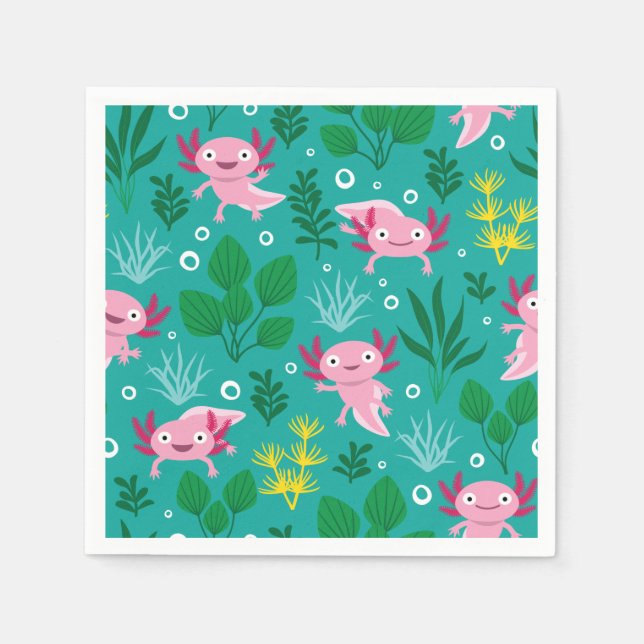 Servilleta De Papel Axolotl Napkins (Anverso)