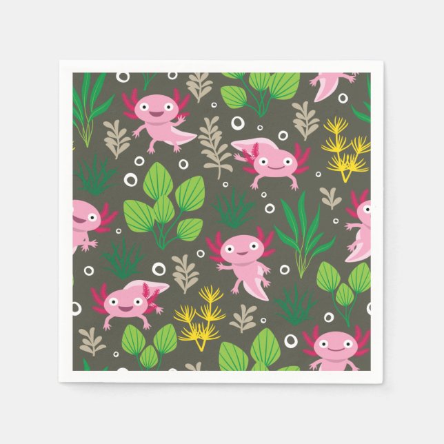 Servilleta De Papel Axolotl Napkins (Anverso)