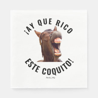 Servilleta De Papel ¡Ay que Rico Este Coquito!