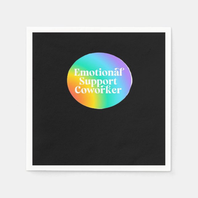 Servilleta De Papel Ayuda emocional Coworker Funny (Anverso)