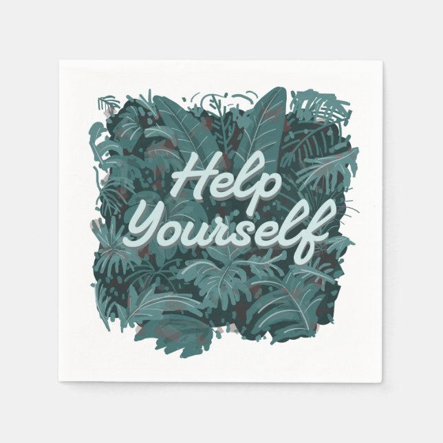 Servilleta De Papel Ayúdase usted mismo (Anverso)