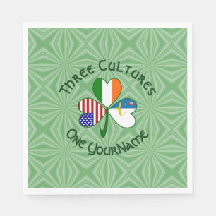 Servilleta De Papel Azores Ireland USA Banderas Shamrock personalizado