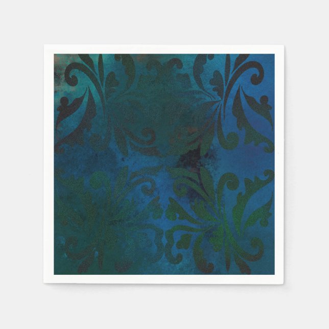 Servilleta De Papel azul (Anverso)