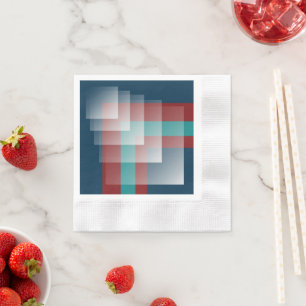 Servilleta De Papel azul burdeos verde azulado