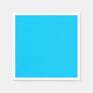 Servilleta De Papel Azul Celeste Vivo de Color Sólido