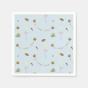 Servilleta De Papel azul cielo acuático