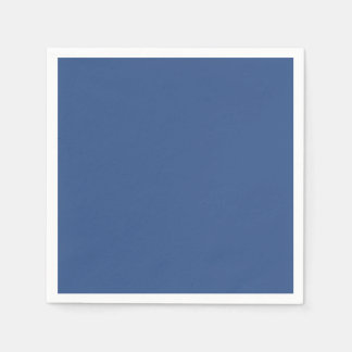 Servilleta De Papel Azul Clásico Color Sólido Plano