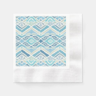 Servilleta De Papel Azul costero/playero/naútico
