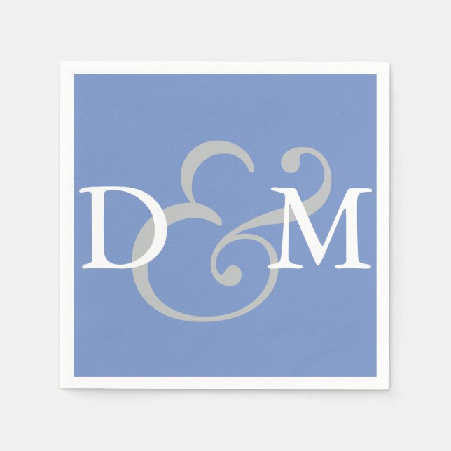 Servilleta De Papel Azul de Cornflower (Anverso)