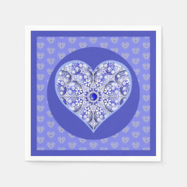 Servilleta De Papel Azul de encaje cerámico de Grecia