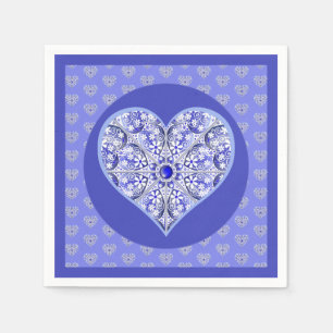 Servilleta De Papel Azul de encaje cerámico de Grecia