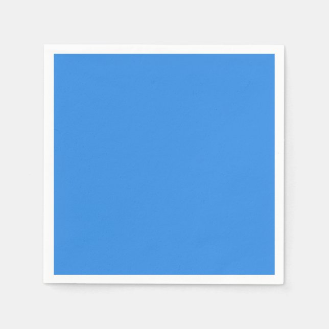 Servilleta De Papel Azul de Francia  (color sólido) (Anverso)