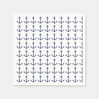 Servilleta De Papel Azul de la Marina de Ancla Náutica