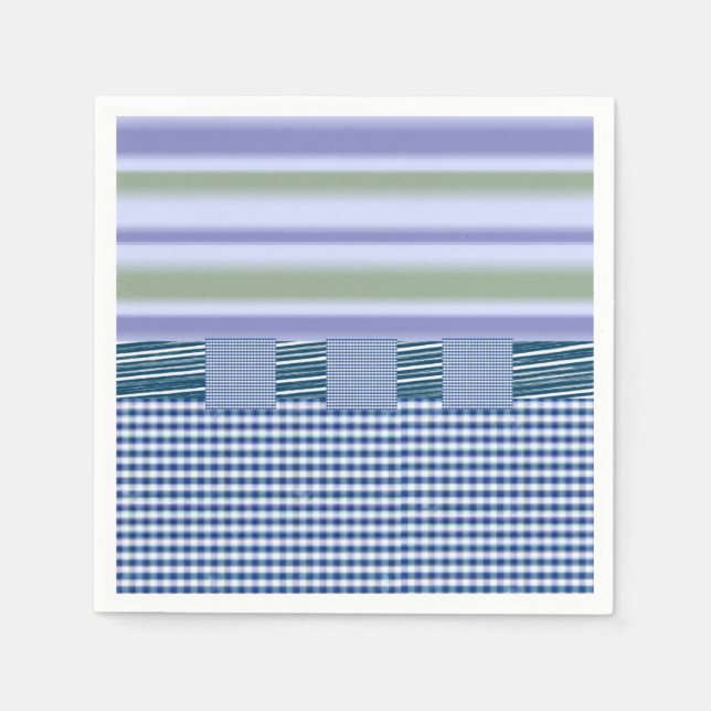 Servilleta De Papel Azul de las toallas de papel (Anverso)