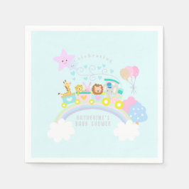 Servilleta De Papel Azul de los animales de entrenamiento