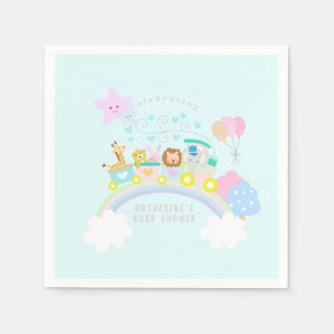 Servilleta De Papel Azul de los animales de entrenamiento