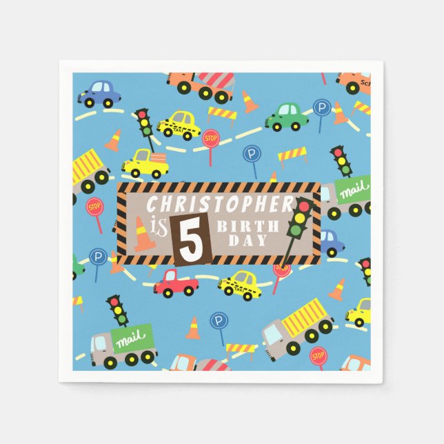 Servilleta De Papel Azul de transporte (Anverso)