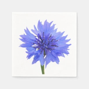 Servilleta De Papel azul del cornflower