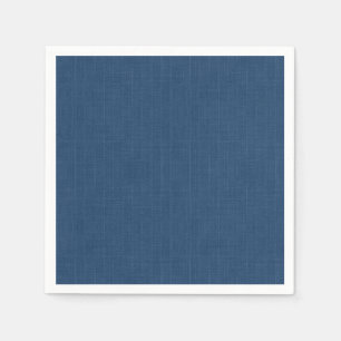 Servilleta De Papel Azul denim sólido texturizado