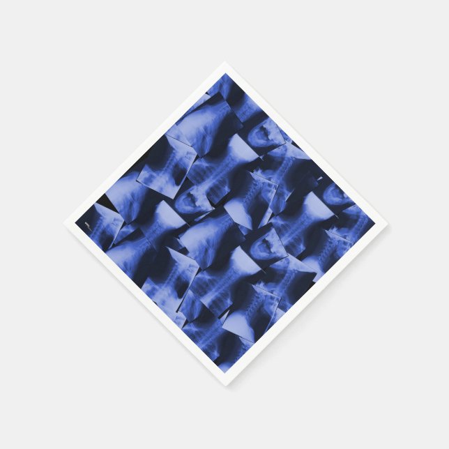 Servilleta De Papel Azul electromagnético radiante (Borde)