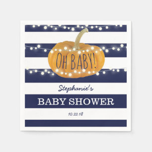 Servilleta De Papel Azul elegante de Baby Shower del muchacho de la
