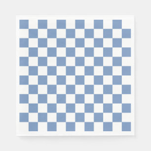 Servilleta De Papel Azul/Gris y blanco controlados