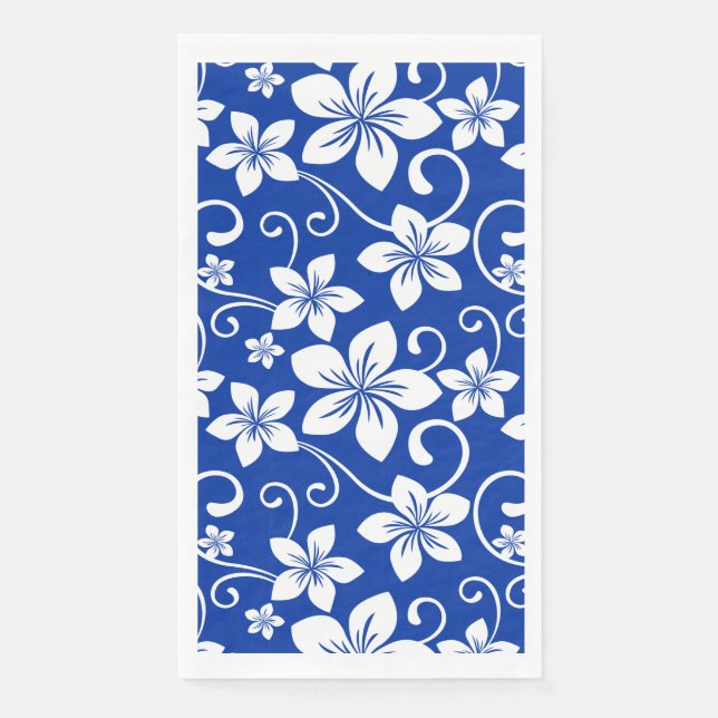 SERVILLETA DE PAPEL AZUL HAWAII (AZUL REAL) (Anverso)