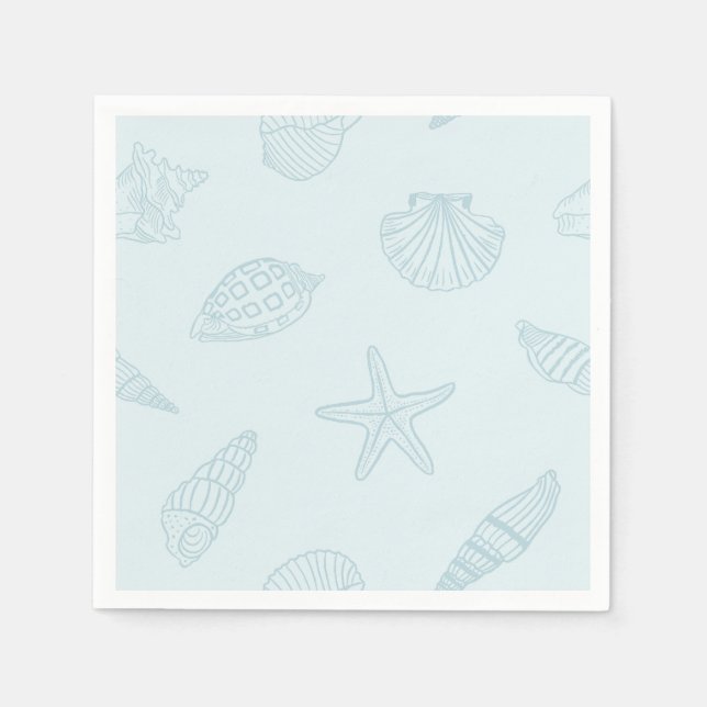 Servilleta De Papel Azul marino costero (Anverso)