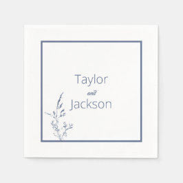 Servilleta De Papel Azul mínimo y Moda