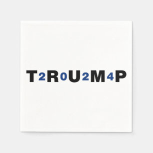 Servilleta De Papel Azul Trump 2024
