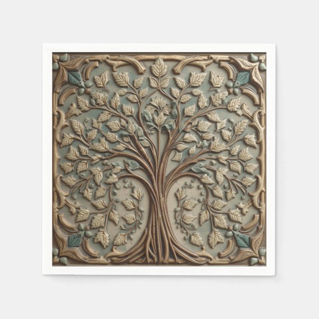 Servilleta De Papel Azulejo (Anverso)
