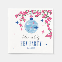 Servilleta De Papel Azulejo Azul Santorini Griego/ Temático Español