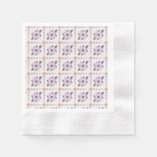 Servilleta De Papel Azulejo decorativo colorido púrpura pastel