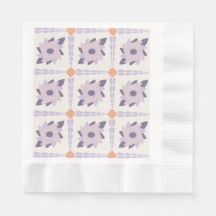 Servilleta De Papel Azulejo decorativo colorido púrpura pastel