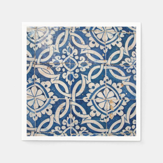 Servilleta De Papel Azulejo portugués vintage (Anverso)