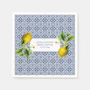 Servilleta De Papel Azulejos de limón de la costa de Amalfi Italia nom