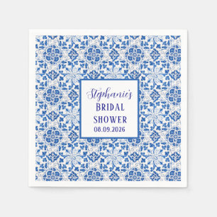Servilleta De Papel Azulejos portugueses azul regalo de boda